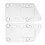 2pcs Aluminum Engine Swap Adapter Plates for Small Block LS Conversion Silver 7