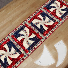 Règles et gabarits de quilting, 2 gabarits en forme de moulinet torsadé, parfaits pour des découpes courbes faciles, gain de temps pour plusieurs