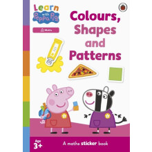 Learn with Peppa Colours Shapes and Patterns sticker activity book by