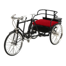 Die-Cast Model Retro Style Classical Bike Toy, Intricate Design Pedal Power Movable Components Miniature for Home Decoration and Collectibles