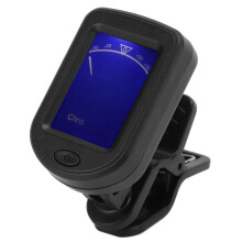 Oplaadbare gitaartuner met clip, snelle en nauwkeurige stemming, chromatische tuner met 360 graden draaibaar ontwerp, piëzo-transducer en