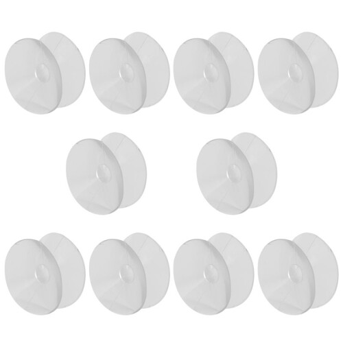 10 Pcs Double Sided Suction Cup - Sucker Pads for Glass, Plastic - 30Mm Width