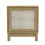 Bedside table with 1 door and rattan front 8