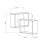 Ring Corner Wall Shelf with 2 Shelves, H68 cm 10
