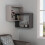 Ring Corner Wall Shelf with 2 Shelves, H68 cm 5