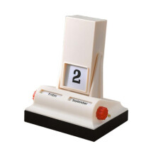 Flip Calendar Tabletop Ornament Decorative Desk Calendar Desktop Calendar Calendar for Hotel Office Bedroom Living Room