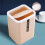 Small Waste Bin Desktop Garbage Basket Home Table Plastic Office Supplies Trash Can Dustbin Sundries  Box 4