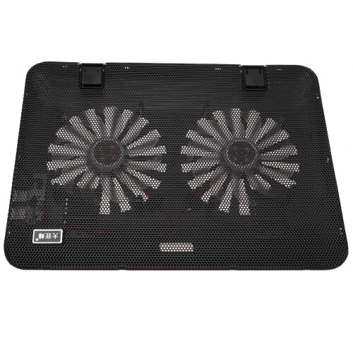 2Pièces Support Portable Ventilé Noir ABS Métal Pour Usage Durable