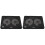 2Pièces Support Portable Ventilé Noir ABS Métal Pour Usage Durable 2