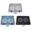 2Pièces Support Portable Ventilé Noir ABS Métal Pour Usage Durable 9
