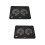 2Pièces Support Portable Ventilé Noir ABS Métal Pour Usage Durable 7
