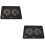 2Pièces Support Portable Ventilé Noir ABS Métal Pour Usage Durable 6