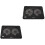 2Pièces Support Portable Ventilé Noir ABS Métal Pour Usage Durable 3