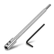 Rallonge de Foret Forstner pour Tige Ronde de 3/8 Pouces, Rallonge de Foret à Bois en Acier à Haute Teneur en Carbone 1 Pièce