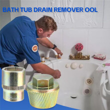 1.5inch Bathtub Drain Remover Tool,Tub Drain Extractor with 1inch Socket,Remove the Old,Broken,Stubborn,Rusted Drain Tub