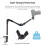 1/4 ST-01 Bracket Flexible Foldable Desk Mount Stand Ballhead Adapter for Fill Light LED Ring Light Camera Smartphone 6