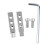 Stripped Screw Extractor Set for Damaged Screw Remover and Extractor Easy Out Bolt Extractor Kit Broken Hex Screw 4