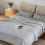 Living And Home 150x100cm Soft Warm Plush Fuzzy Throw Blanket, Grey 2