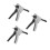 3Pièces Distributeur Epoxy Manuel Mélange Facile Plastique Assorti 4
