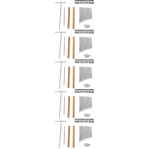 5Ensembles Kit Kalimba Marteau Tuning Bois Acier 1