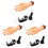 3Pièces Main Articulee Khaki Pour Et Entraînement Ongles 2