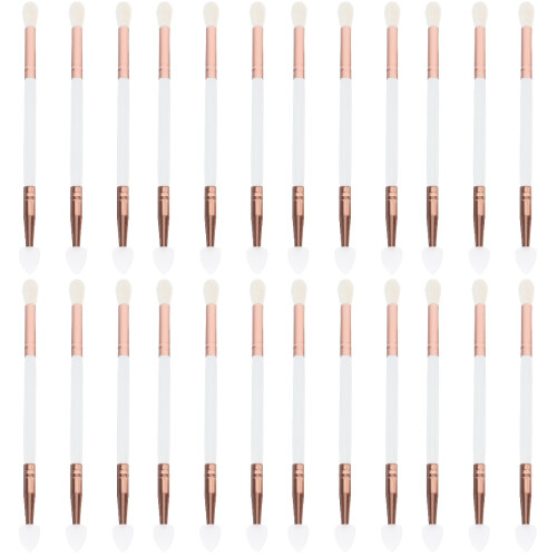 24Pièces Brosses Yeux Double Tête Silicone Pour 1