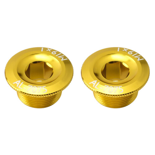16Pièces Vis Fixation Pédalier Or Alliage Aluminium Pour