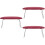 3Pièces Coussin Support Main Rouge Confortable Portable 6