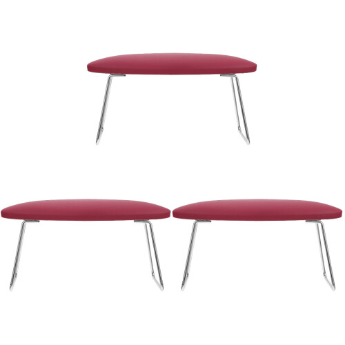 3Pièces Coussin Support Main Rouge Confortable Portable 1