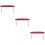 3Pièces Coussin Support Main Rouge Confortable Portable 9