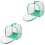2Pièces Abri Vert Transparent Pour Insectes Cage Large 4