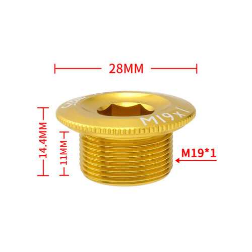 16Pièces Vis Fixation Pédalier Or Alliage Aluminium Pour 1