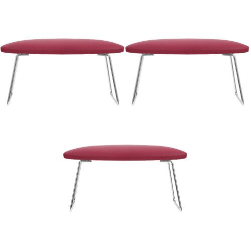 3Pièces Coussin Support Main Rouge Confortable Portable 2