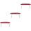 3Pièces Coussin Support Main Rouge Confortable Portable 5