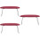 3Pièces Coussin Support Main Rouge Confortable Portable 7