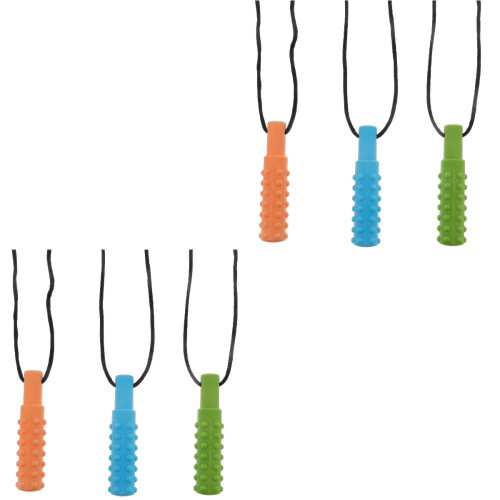 6Pièces Jouets De Dentition Bébé Multicolores À Au Cou 2