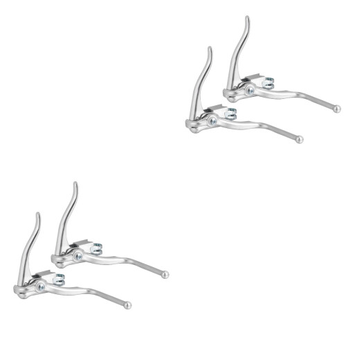 2Paires Aluminium Racing Durable Argent 2