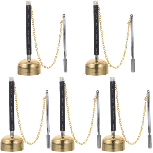5Pièces Accessoire Temple Carillon Flexible Argenté 2