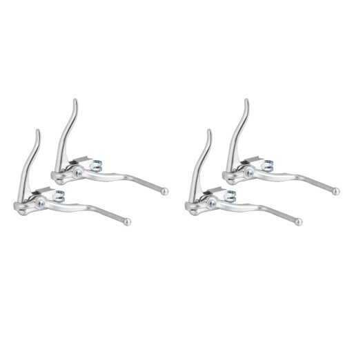 2Paires Aluminium Racing Durable Argent 1