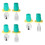 3Ensembles Couverts Bébé Vert Silicone Acier Inoxidable Sécurisés 8