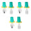 3Ensembles Couverts Bébé Vert Silicone Acier Inoxidable Sécurisés 4