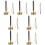 7Pièces Instrument Souple Temple Argenté Pour 7