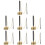 7Pièces Instrument Souple Temple Argenté Pour 9