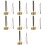 7Pièces Instrument Souple Temple Argenté Pour 8