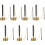 7Pièces Instrument Souple Temple Argenté Pour 3