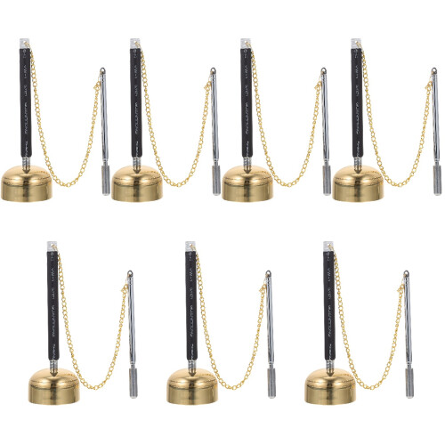 7Pièces Instrument Souple Temple Argenté Pour 2