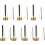 7Pièces Instrument Souple Temple Argenté Pour 2
