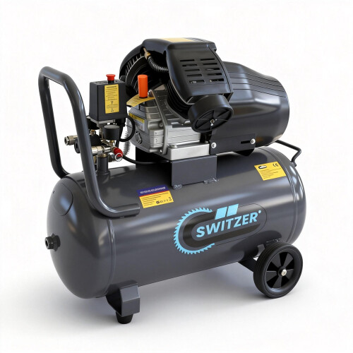 Switzer SwitZer Air Compressor 3HP Twin 50L SZ-AC-006 Grey