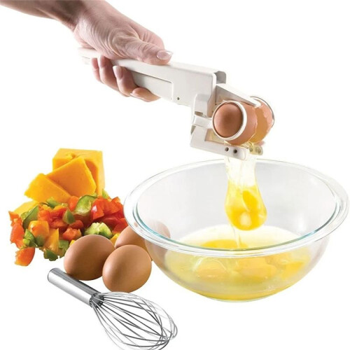 Egg Shell Pliers Hand-Held Plastic Eggbeater Egg Separator Kitchen Gadget Egg Opener 2