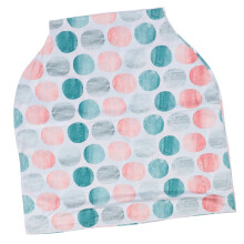 Breathable Milk Fiber Nursing Cover Baby Car Seat Sunshade Colorful Bubbles